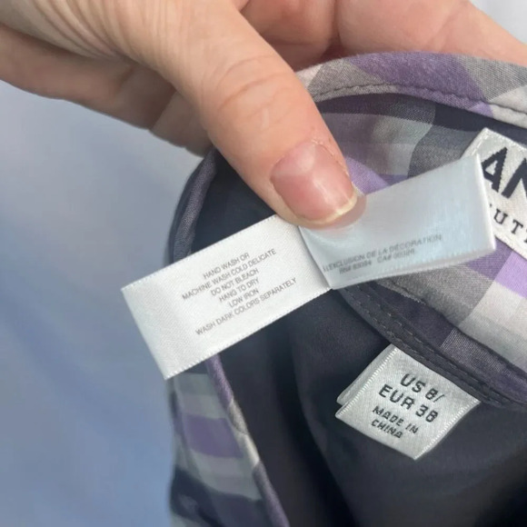 Annika Cutter & Buck Purple Plaid Golf Skort Size 8/MD - Picture 10 of 12